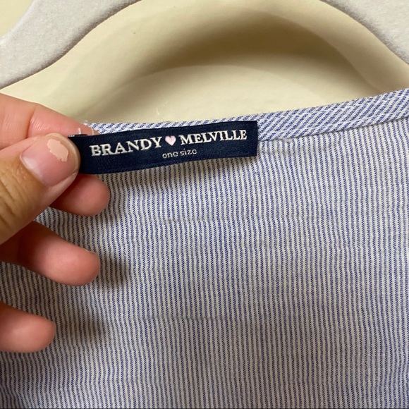 BRANDY MELVILLE Wrap Around Crop Top - Picture 4 of 6